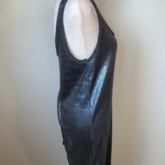 Vince Gray Sequin Mini Shift Dress Size XS - Picture 3 of 6